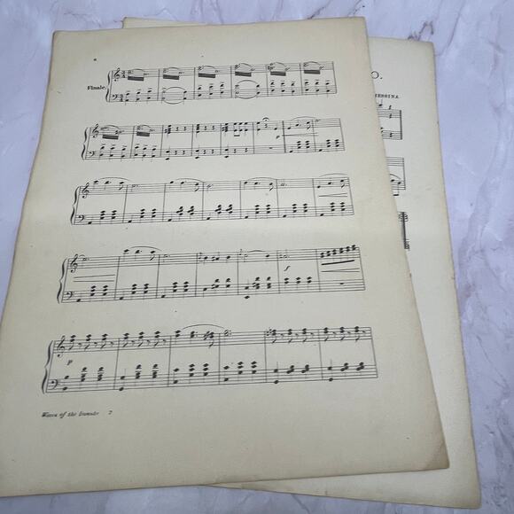 Danube Waves Waltz by Ivanovici 1902 Sheet Music V16 - Picture 2 of 2